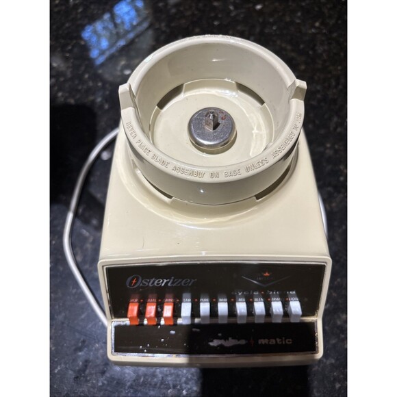 Vintage Osterizer Pulse Matic Blender Harvest Gold 890-14H Works Great! - Picture 4 of 6